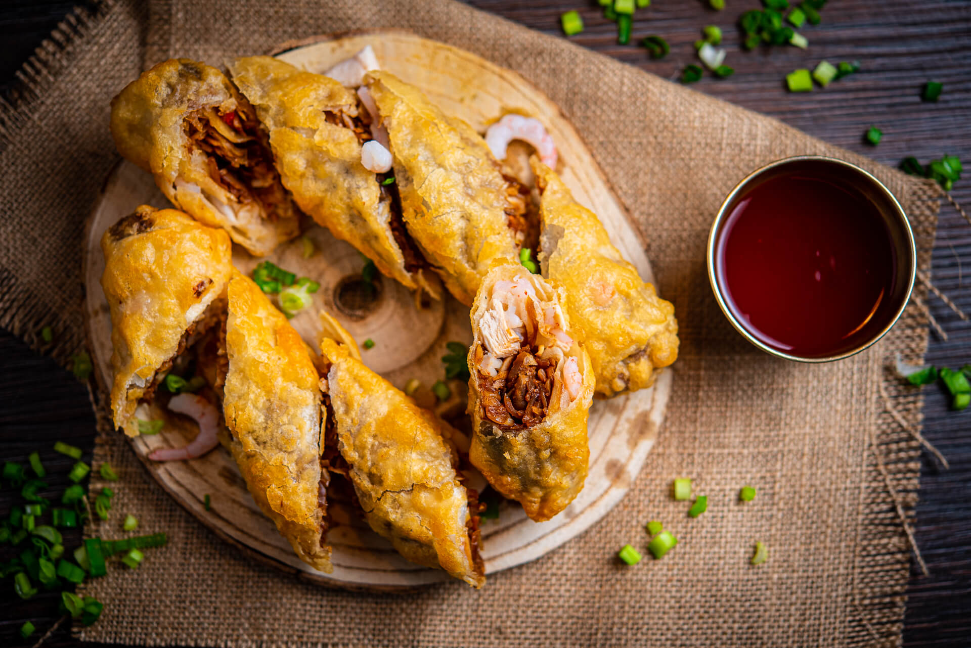 Mixed Meat Spring Rolls